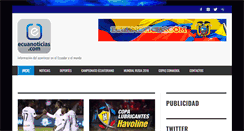 Desktop Screenshot of ecuanoticias.com