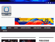 Tablet Screenshot of ecuanoticias.com